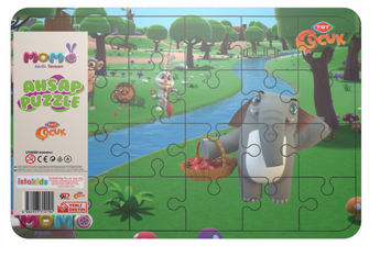 Akıllı Tavşan Momo Ahşap Puzzle Model 4 - istakids