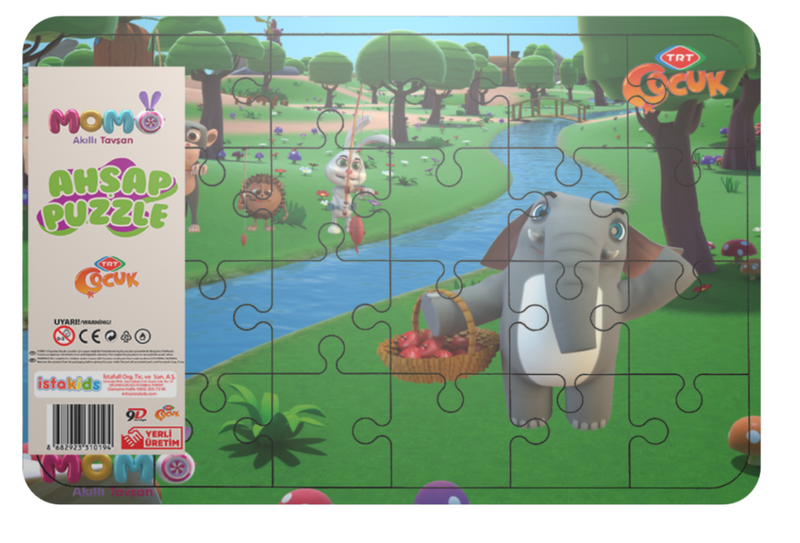Akıllı Tavşan Momo Ahşap Puzzle Model 4 - 1