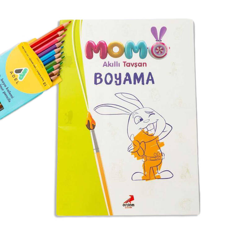Akıllı Tavşan Momo Boyama Kitabı - 1