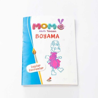 Akıllı Tavşan Momo Boyama Kitabı - Sayılar Kavramlar - Erdem Yayınları