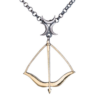  Dirilis Ertugrul Silver Bow and Arrow Necklace - Anı Yüzük