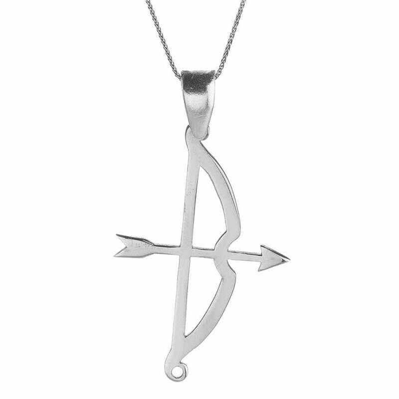 Kemankes Tozkoparan Arrow Bow Vertical Cut Arrowhead Necklace - 2