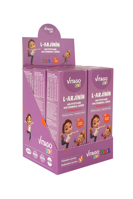 Vitago Kids L-Arjinin Multivitamin Şurup (Pırıl) 150ml - 5