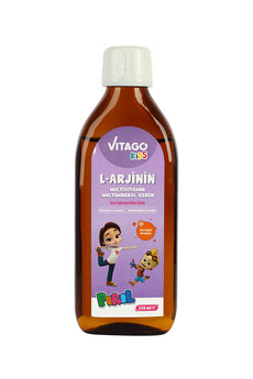 Vitago Kids L-Arjinin Multivitamin Şurup (Pırıl) 150ml - 1