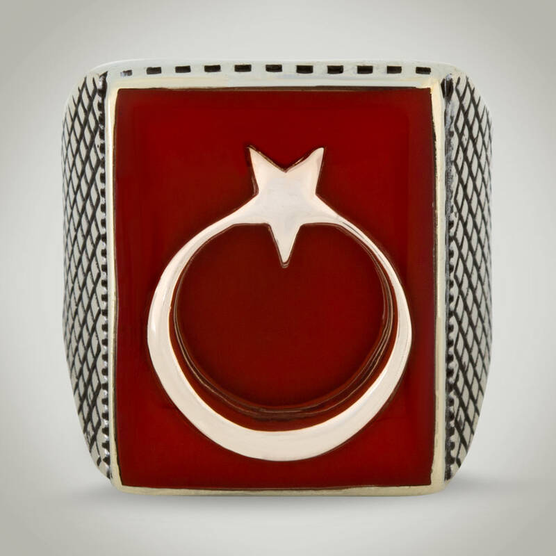 Teskilat Series Ring (Licensed Crescent and Star Male) - 2