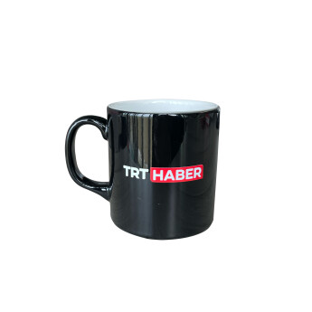 TRT Haber Logolu Siyah Kupa - Rakle