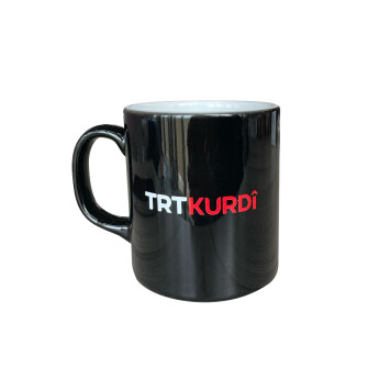TRT Kurdi Logolu Siyah Kupa - Rakle