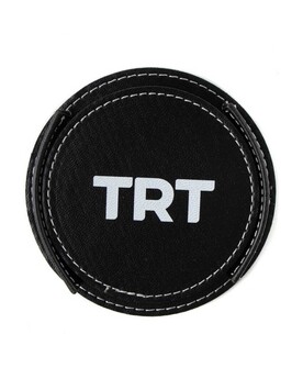 TRT Logo Leather Coaster Set of 4 - 2
