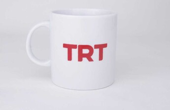 TRT Logolu Beyaz Kupa Bardak - Proberk