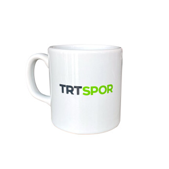 TRT Spor Logolu Beyaz Kupa - Rakle