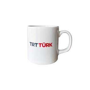 TRT Türk Logolu Beyaz Kupa - 1