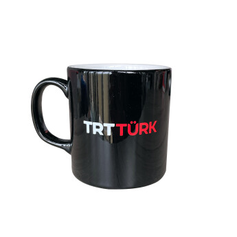 TRT Türk Logolu Siyah Kupa - Rakle