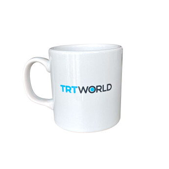 TRT World Logolu Beyaz Kupa - 1