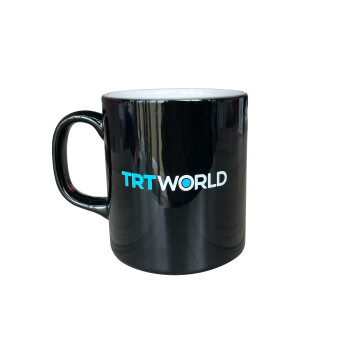 TRT World Logolu Siyah Kupa - 1