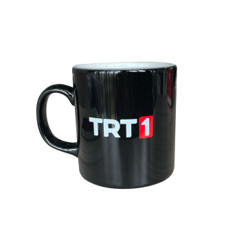 TRT1 Logolu Siyah Kupa - 1