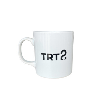 TRT2 Logolu Beyaz Kupa - Rakle